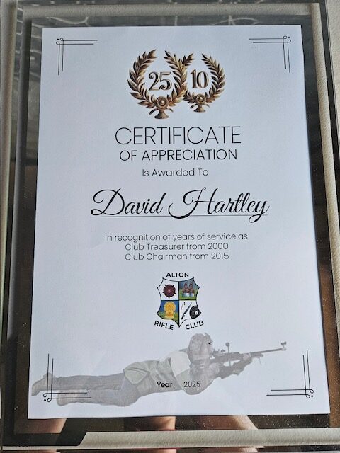 Certificate of Appreciation