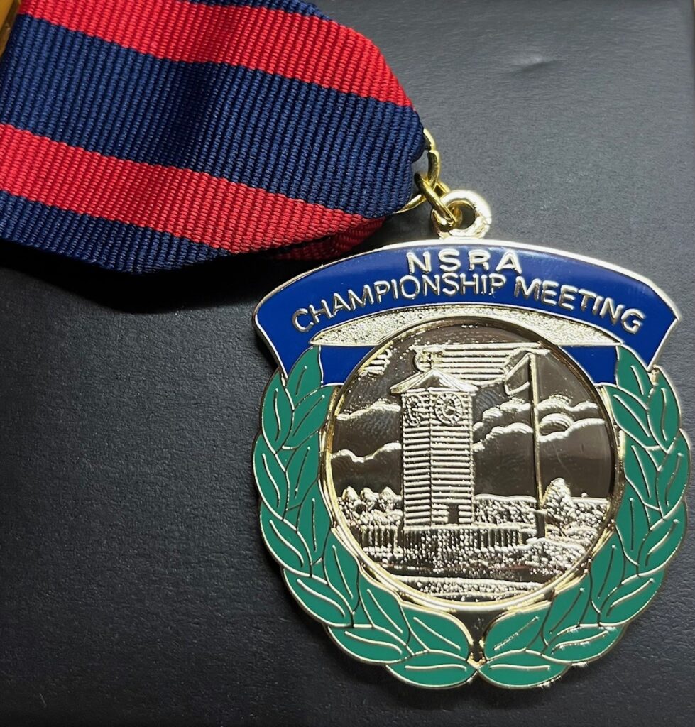 Championship Medal awarded for winning the 2025 Benchrest Week Aggregate at the Bisley National Rifle Meeting